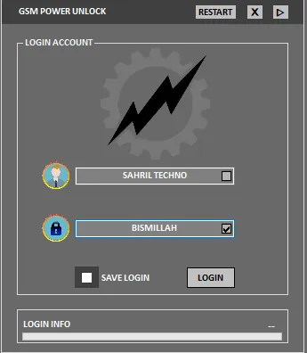 GSM Power Unlock Tool Login