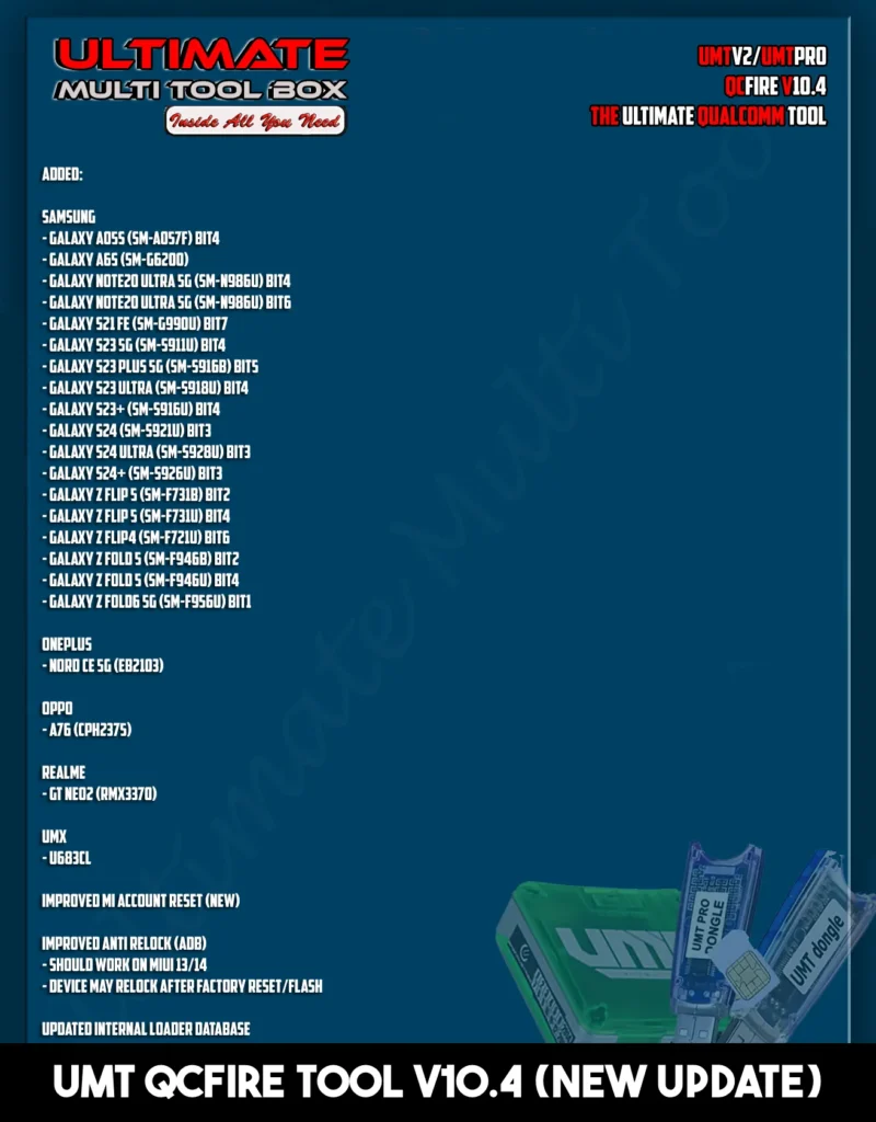 Download UMT QcFire Tool V10.4 (Latest Version)