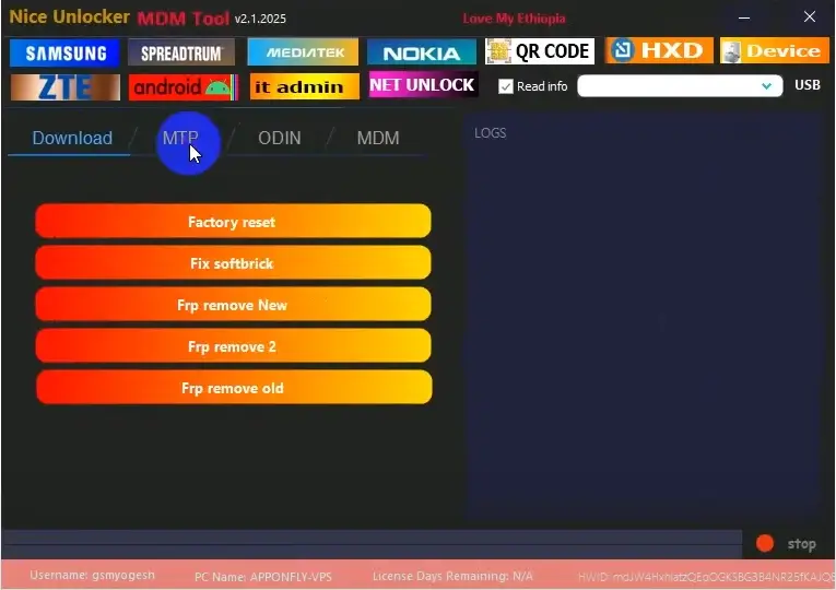 Nice Unlocker MDM Tool